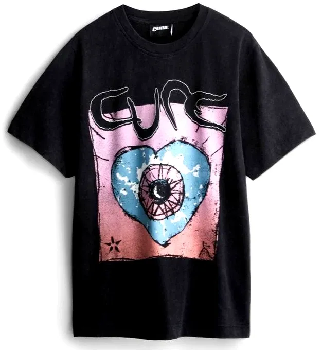 The Cure "Friday I'm in Love" Back Print Short Sleeve T-Shirt | XS–XL