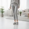 Women's Soft Slip On Slippers Faux Fur Indoor House Shoes Non Slip Sole Grey