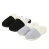 Women's Soft Slip On Slippers Faux Fur Indoor House Shoes Non Slip Sole Grey