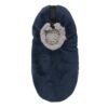 Men's Warm Plush Micro Terry Slippers Non Slip Indoor Comfort Fit Slip On House Shoes Black