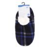 Men's Warm Plush Micro Terry Slippers Non Slip Indoor Comfort Fit Slip On House Shoes Black