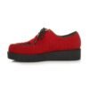 Men's Rockabilly Brothel Creepers Teddy Boy Wedge Platform Lace Up Shoes Faux Suede