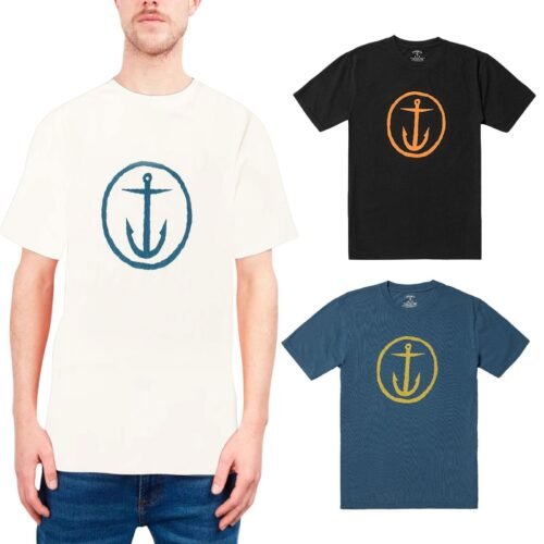 Men's Graphic Print Logo T-Shirt Basic Fit Cotton Crew Neck Summer Casual Top