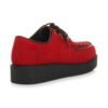 Men's Rockabilly Brothel Creepers Teddy Boy Wedge Platform Lace Up Shoes Faux Suede