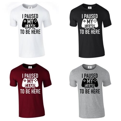 Funny Gaming Slogan T-Shirt – Unisex Cotton Gamer Tee (XS–3XL)