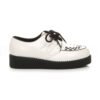 Men's Rockabilly Brothel Creepers Teddy Boy Wedge Platform Lace Up Shoes Faux Suede