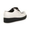 Men's Rockabilly Brothel Creepers Teddy Boy Wedge Platform Lace Up Shoes Faux Suede