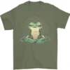 Yoga Frog Meditation Men's 100% Cotton Graphic T-Shirt