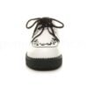 Men's Rockabilly Brothel Creepers Teddy Boy Wedge Platform Lace Up Shoes Faux Suede