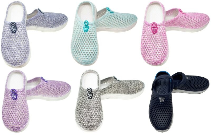 Women's Beach Shoes Summer Clogs Holiday Garden Slip On Mules Waterproof