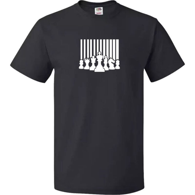 Men's Chess King Queen T-Shirt Regular Fit Cotton Graphic Streetwear Xmas Gift