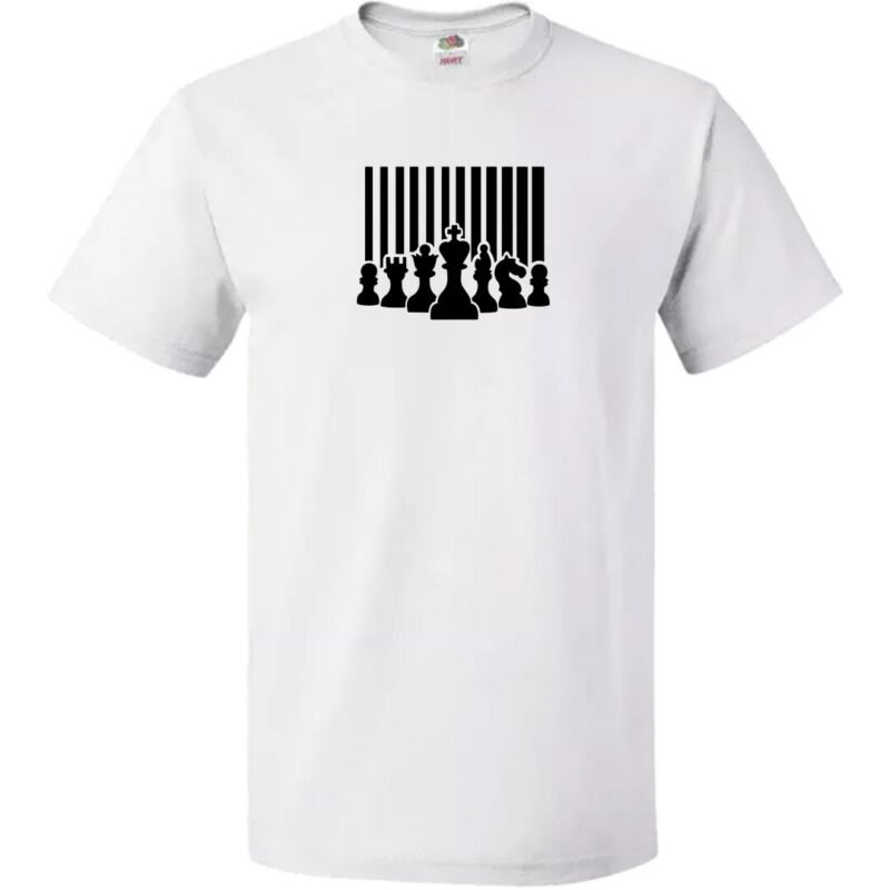 Men's Chess King Queen T-Shirt Regular Fit Cotton Graphic Streetwear Xmas Gift