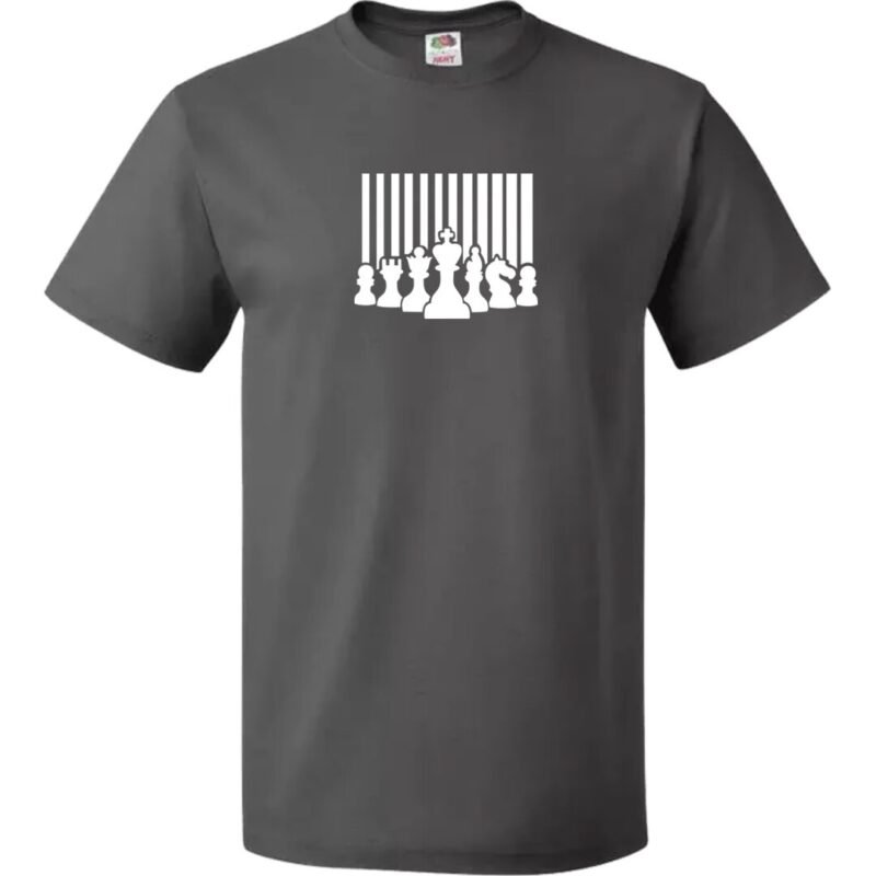 Men's Chess King Queen T-Shirt Regular Fit Cotton Graphic Streetwear Xmas Gift