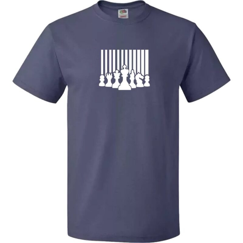 Men's Chess King Queen T-Shirt Regular Fit Cotton Graphic Streetwear Xmas Gift