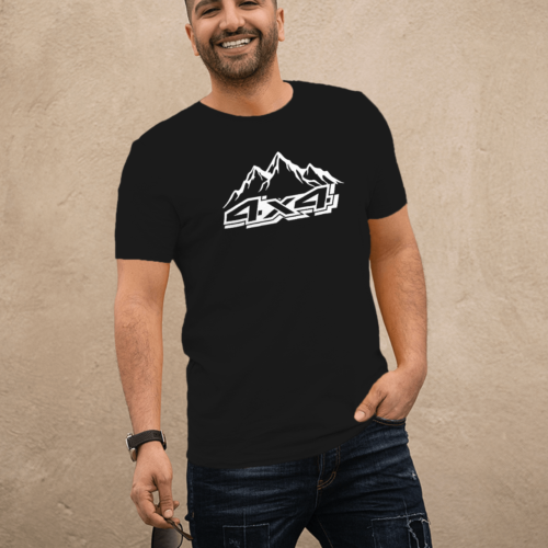Men's 4X4 Off Road T-Shirt 100% Cotton Regular Fit Graphic Print Crew Neck Novelty Gift