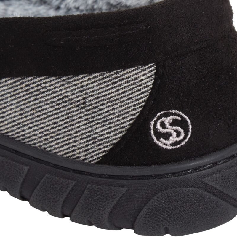Men's Memory Foam Moccasin Slippers Faux Fur Lined Slip On Anti Slip House Shoes