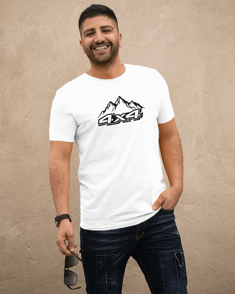 Men's 4X4 Off Road T-Shirt 100% Cotton Regular Fit Graphic Print Crew Neck Novelty Gift