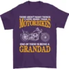 Being a Grandad Biker Motorcycle Motorbike Men's T-Shirt 100% Cotton Graphic Crew Neck