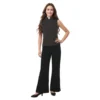 Women's Clergy Sleeveless Shirt Minister Priest Collared Button Tank Top
