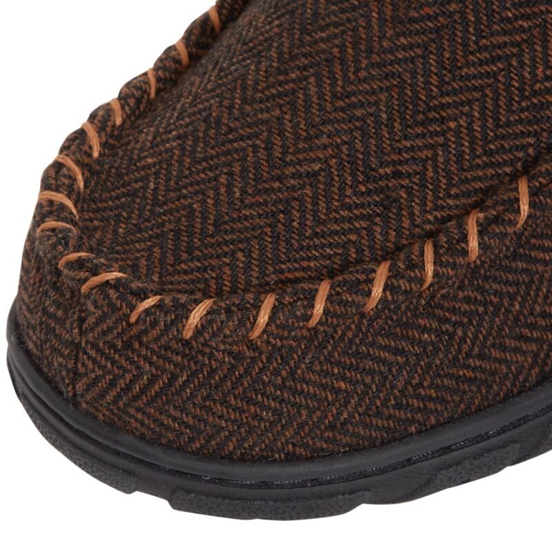 Men's Memory Foam Moccasin Slippers Faux Fur Lined Slip On Anti Slip House Shoes