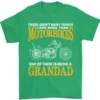 Being a Grandad Biker Motorcycle Motorbike Men's T-Shirt 100% Cotton Graphic Crew Neck