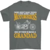 Being a Grandad Biker Motorcycle Motorbike Men's T-Shirt 100% Cotton Graphic Crew Neck