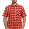 Men's Short Sleeve Checked Shirt Casual Cotton Blend Button Down Pocket Regular Fit S–3XL