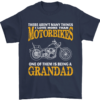 Being a Grandad Biker Motorcycle Motorbike Men's T-Shirt 100% Cotton Graphic Crew Neck