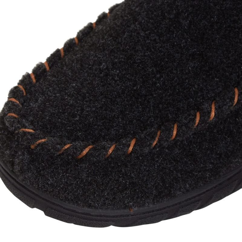 Men's Memory Foam Moccasin Slippers Faux Fur Lined Slip On Anti Slip House Shoes