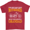 Being a Grandad Biker Motorcycle Motorbike Men's T-Shirt 100% Cotton Graphic Crew Neck