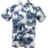 Men's Hawaiian Beach Print Short Sleeve Button-Up Summer Party Shirt (S–XXL)