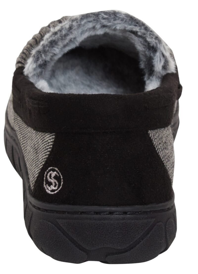 Men's Memory Foam Moccasin Slippers Faux Fur Lined Slip On Anti Slip House Shoes