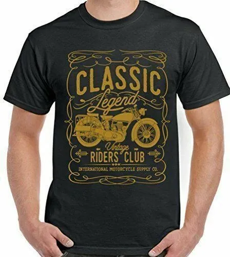 Classic Legend Biker Motorcycle Riders Club Men's Cotton T-Shirt