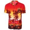Men's Hawaiian Beach Print Short Sleeve Button-Up Summer Party Shirt (S–XXL)