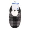 Men's Warm Plush Micro Terry Slippers Non Slip Indoor Comfort Fit Slip On House Shoes Black