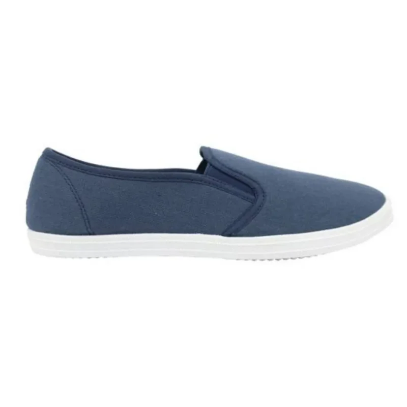 Women's Floral Canvas Slip On Plimsolls Casual Flat Pumps Lightweight Trainers Shoes