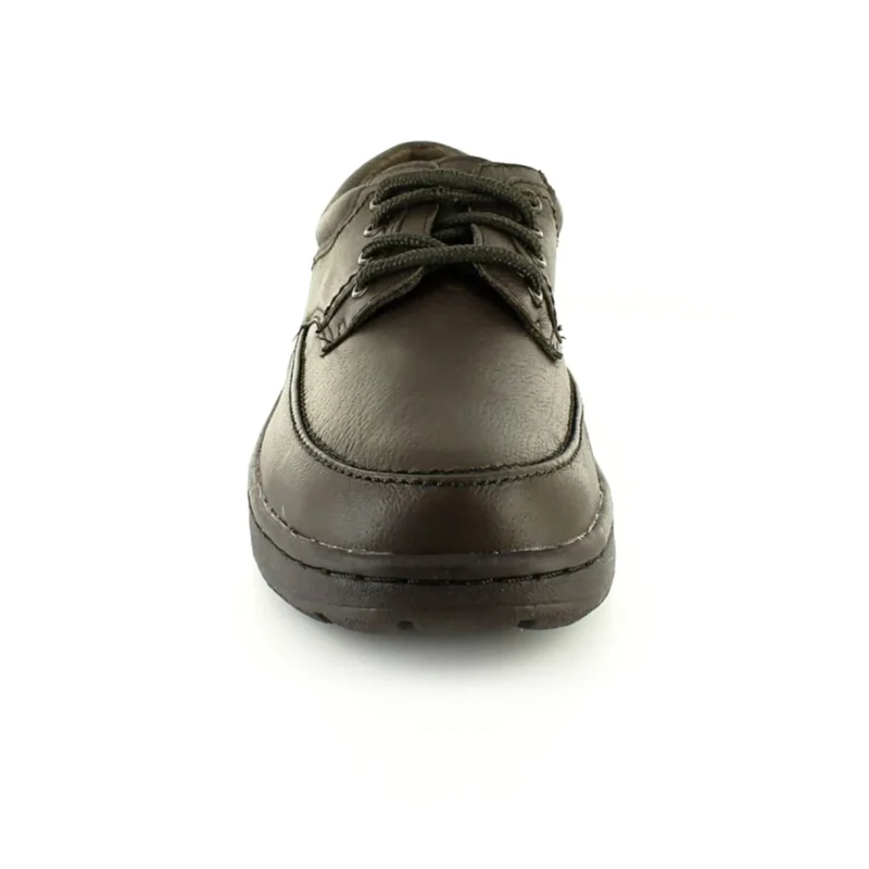 Men's Wide Fit Real Leather Moccasin Shoes Casual Formal Smart Lace Up Comfort Shoes