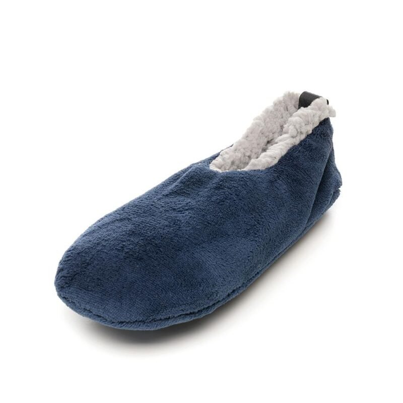 Men's Warm Plush Micro Terry Slippers Non Slip Indoor Comfort Fit Slip On House Shoes Black