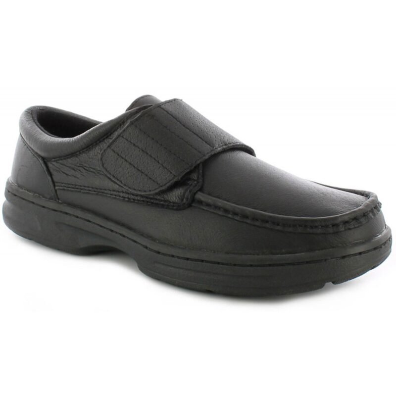 Men's Wide Fit Real Leather Moccasin Shoes Casual Formal Smart Lace Up Comfort Shoes