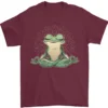 Yoga Frog Meditation Men's 100% Cotton Graphic T-Shirt