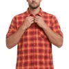 Men's Short Sleeve Checked Shirt Casual Cotton Blend Button Down Pocket Regular Fit S–3XL