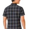 Men's Short Sleeve Checked Shirt Casual Cotton Blend Button Down Pocket Regular Fit S–3XL
